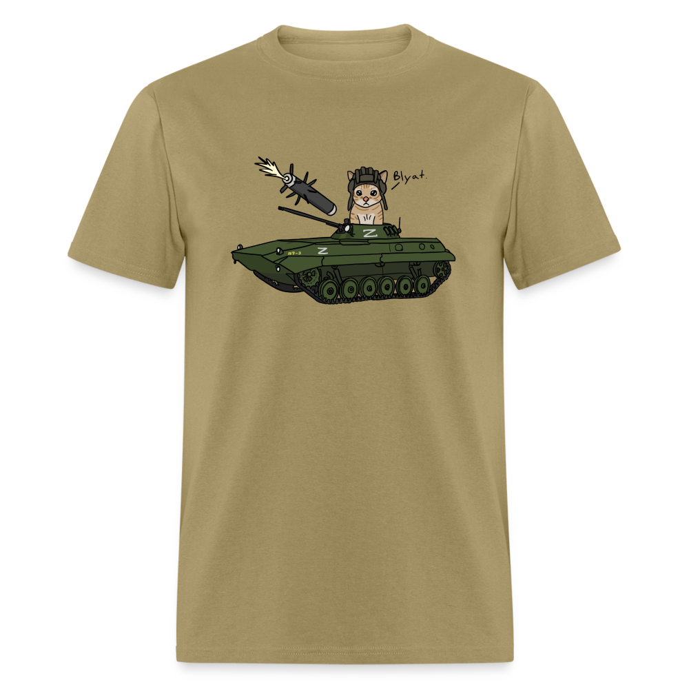 Blyat Cat BMP T-Shirt - khaki