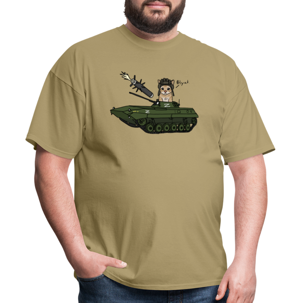 Blyat Cat BMP T-Shirt - khaki