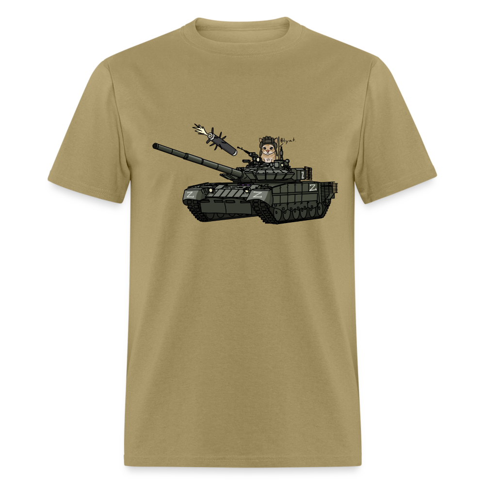 Blyat Cat T-80BVM T-Shirt - khaki