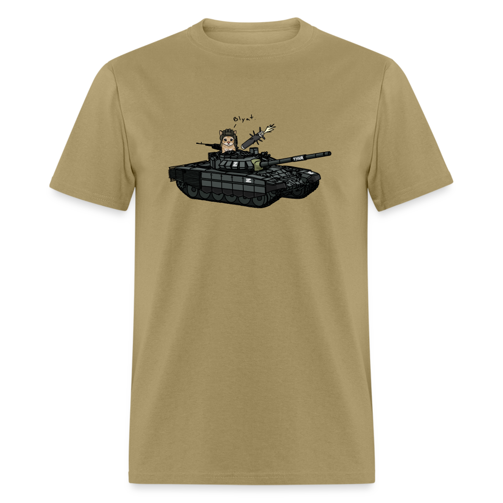 Blyat Cat T-72B3M T-Shirt - khaki