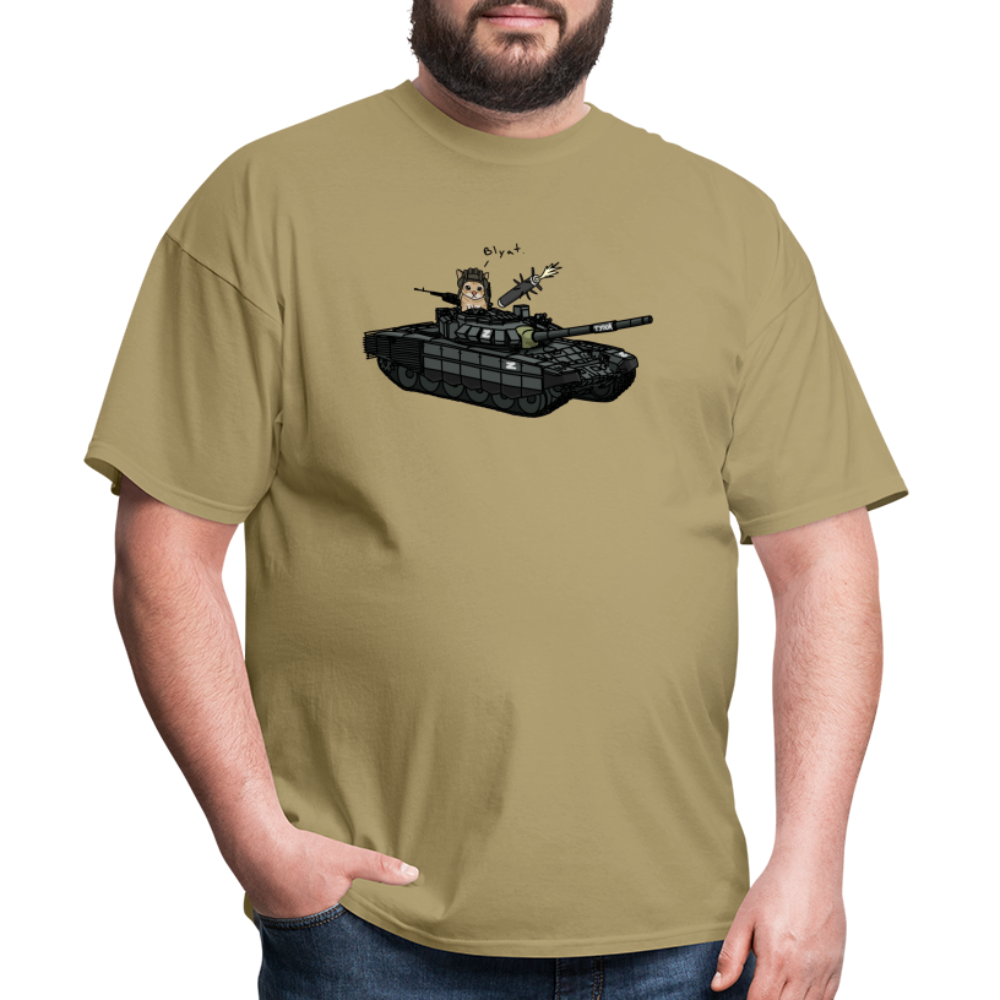 Blyat Cat T-72B3M T-Shirt - khaki