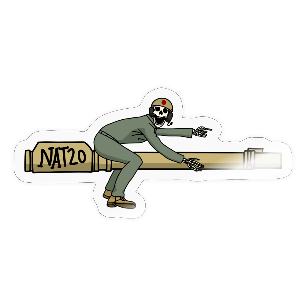 Tanker's Crit Sticker - transparent glossy