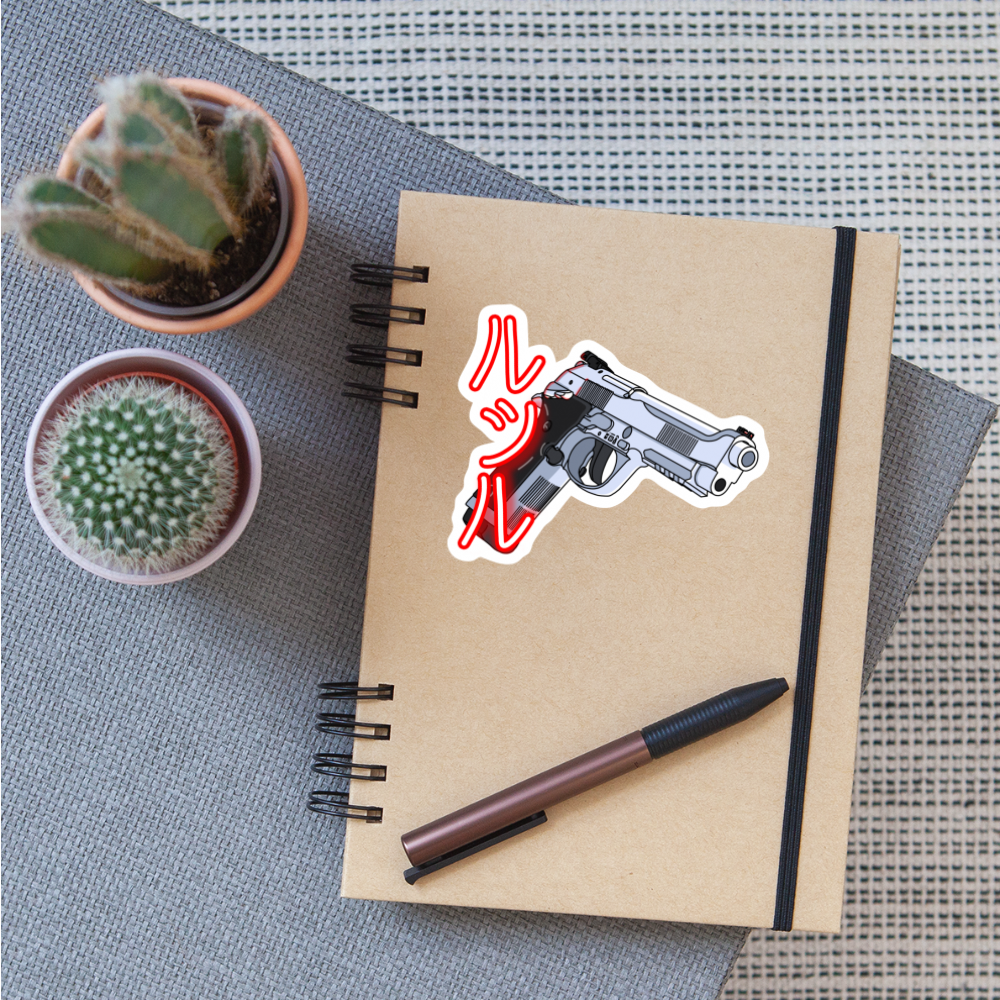 "Lucile" Sticker - white matte