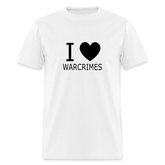 I <3 Warcrimes T-Shirt - white